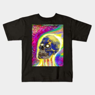 Skull on Fire Kids T-Shirt